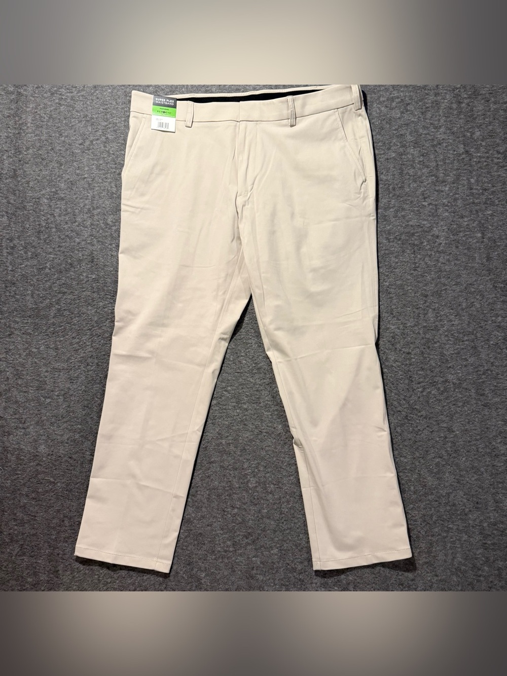 Kenneth Cole Reaction Techni-Cole Performance Pants Mens 38x30 tan Modern Fit